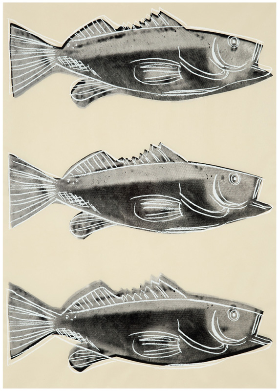 アンディ ウォーホル 壁紙にスクリーンプリント Fish