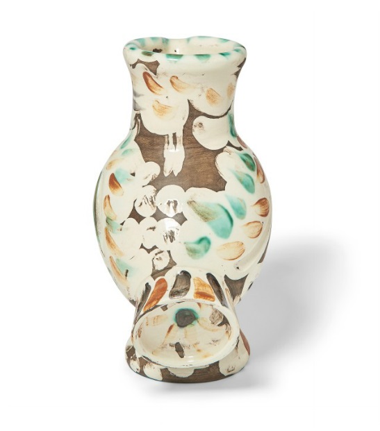 パブロ・ピカソ 陶器の花瓶 刻印あり 限定３５０ 《フクロウ》