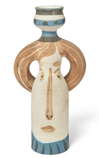 パブロ・ピカソ 陶器の花瓶 刻印 限定１００ 《女性ランプ》