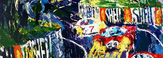 リロイ・ニーマンの直筆サイン入り セリグラフ作品《ル・マン24時間 