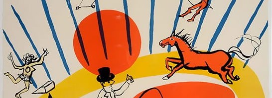 アレクサンダー・カルダーの直筆サイン入り リトグラフ作品《サーカス》