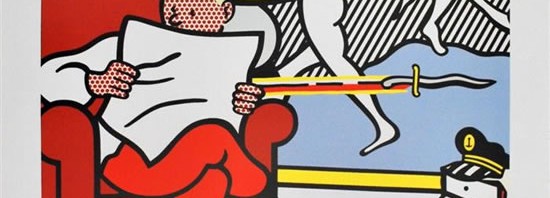 ロイ・リキテンスタイン 直筆サイン入り オフセット・リトグラフ