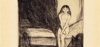 英国製 エッチングアート DUFEX PRINT 彫刻絵 エドヴァルド・ムンク エッチング アーティストとプリンター (Felsing