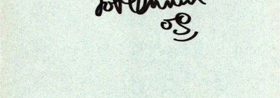 ジョン・レノン 紙にサインと落書き 《落書き入りサイン》