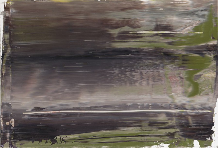 ゲルハルト・リヒター ディボンド（アルミ複合版）に油彩 サイン 《アブストラクト・ペインティング（抽象絵画）,894-14,2005》