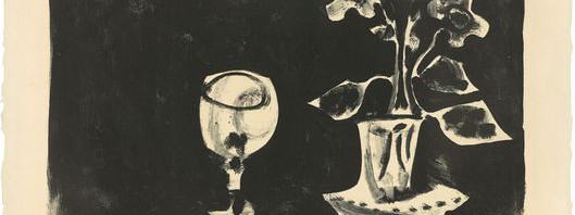パブロ・ピカソ リトグラフ サイン 限定50 《グラスと花の静物画》