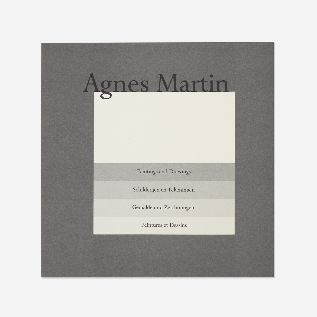得価送料無料希少 アグネスマーティン リトグラフ10枚付き作品集 Paintings and Drawings 1974 - 1990 - Agnes Martin 画集