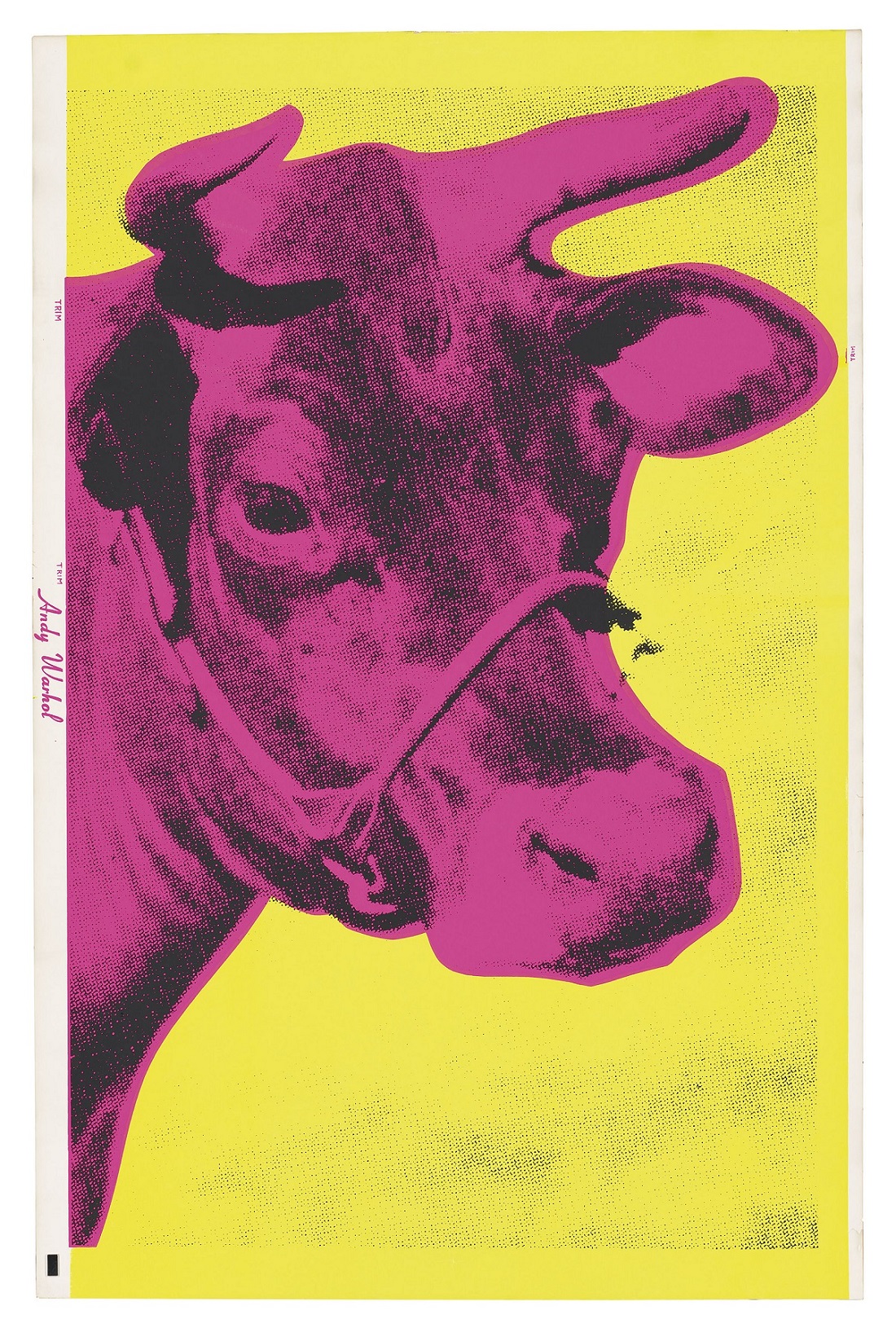 アンディ ウォーホル 壁紙にシルクスクリーン Cow 牛
